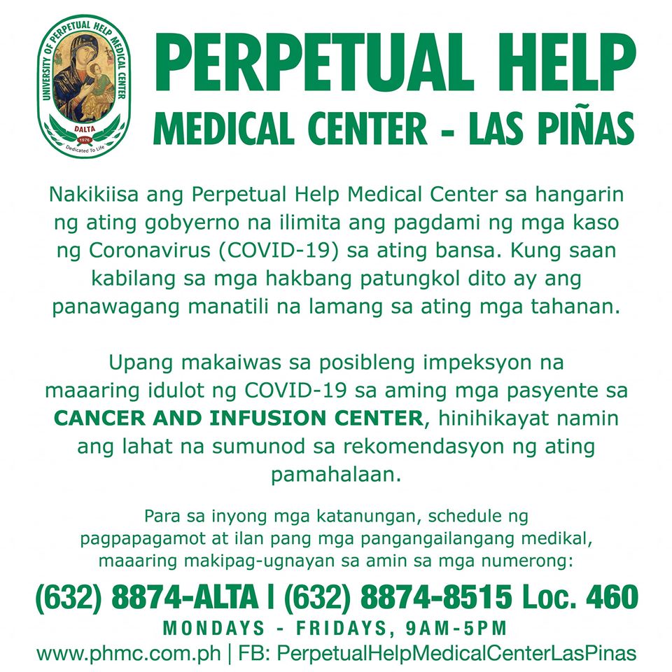 Cancer And Infusion Center Advisory