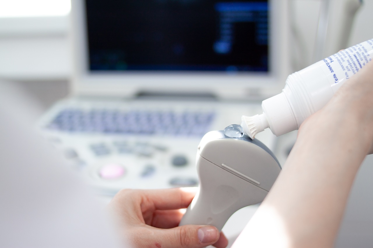 Close up of ultrasound machine