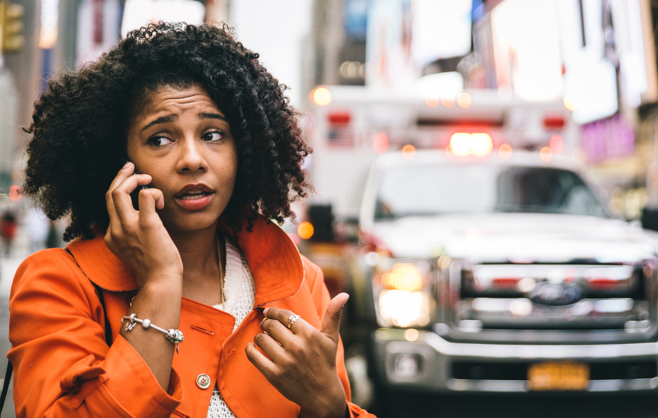 A bystander explaining seizure happenings