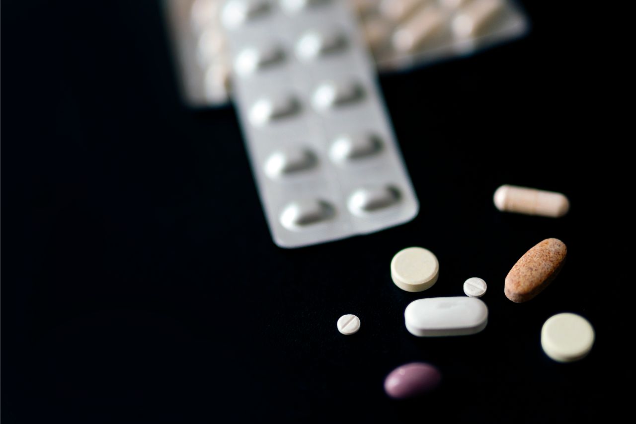 Medicine on a table