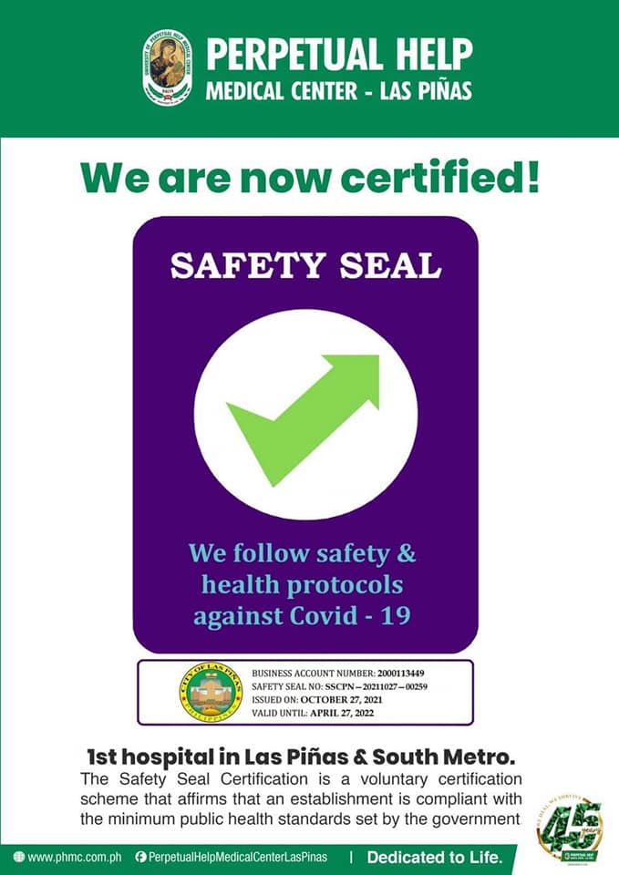 Safety Seal Certified Eposter