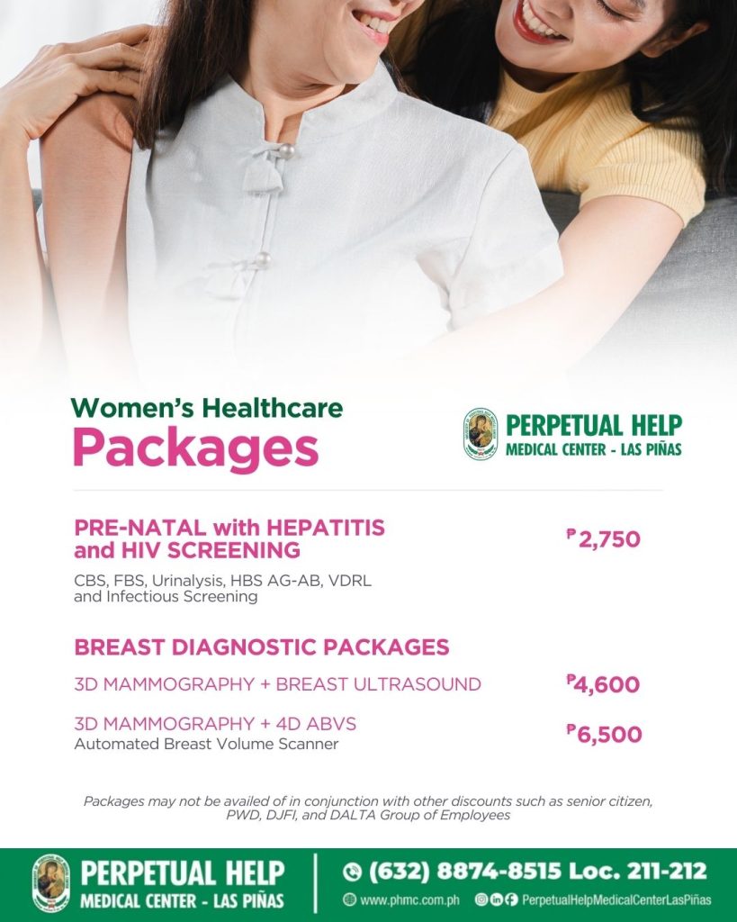 Womens Healthcare Packages At Perpetual Help Medical Center